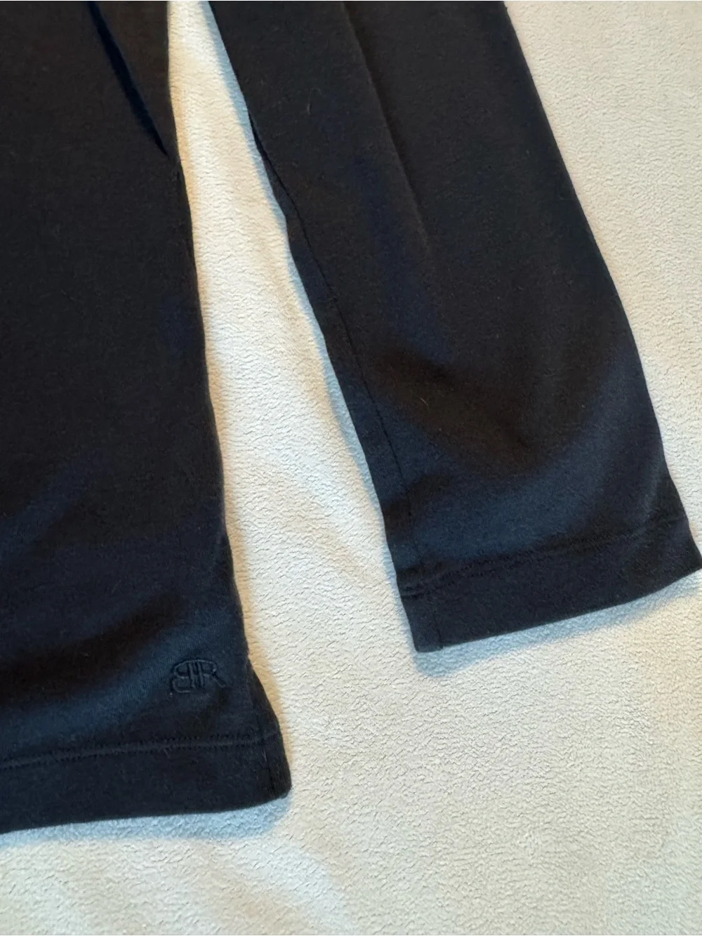 Banana Republic Cotton Men's Quarter-Zip Pullover - Black